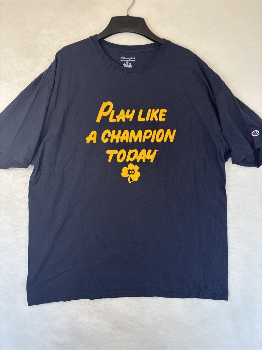 University of Notre Dame Play Like A Champion Today Tee Mens 2XL College School